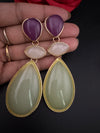 Premium High Quality long drop earrings, lightweight Brass and Acrylic material Earrings for party wear/Bridesmaid gift