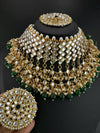 Kundan Bridal Necklace Set with Oversized Suds and Tikka