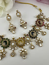 Sabyasachi inspired Kundan Pearls stones Necklace Set, Indian Bridal set