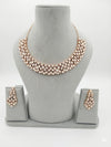Kundan and Moissanite Gold necklace set, Indian Bridal Jewelry