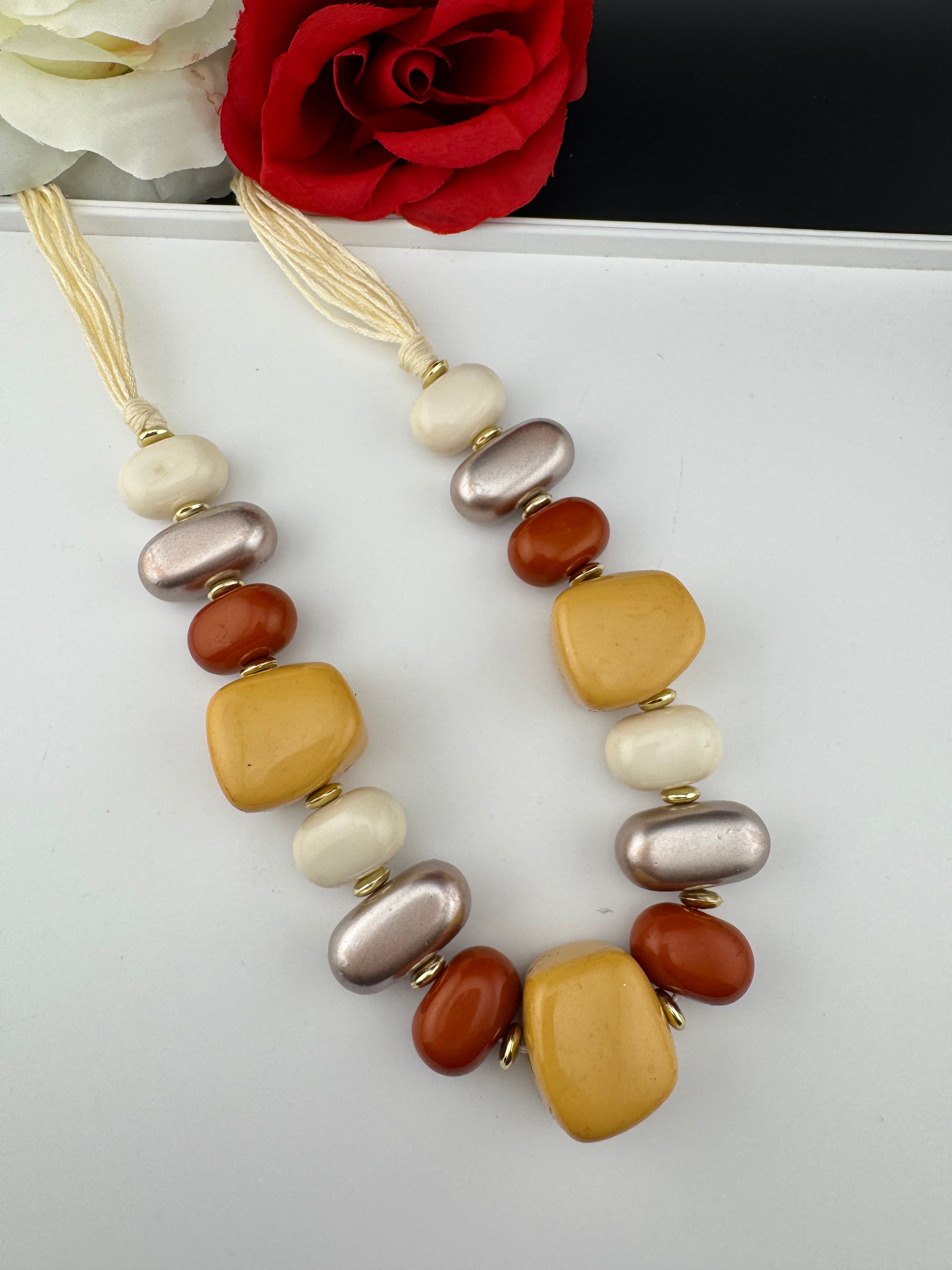 Premium Quality Wooden NECKLACE ONLY is a Designer inspired/Indian jewelry very Sleek everyday wear and handmade