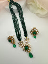 Kundan, CZ, MOP, Pearls, Hydro Beads Long necklace set, Rani haar, everyday wear jewelry