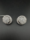 Pearls, Cubic Zirconia, Diamond unique setting Designer stud earrings, Indian Jewelry