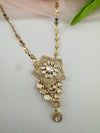 Kundan, CZ, MOP Pendant Necklace Set with Earrings, Everyday Wear Jewelry