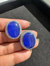 Cubic Zirconia, American Diamond,Doublet stone studs earrings, Indian Jewelry