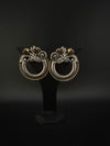Oxidized Oversized Stud Earrings, Boho Ethnic Jewelry, designer jewelry