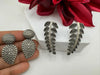 COMBO of 2 German SIlver oxidized earrings, leaf and mango earrings