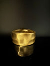Brushed finished Gold Cuff Chunky Bracelet Bangle, Anti Tarnish, fits sizes upto 2.6"