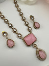 Kundan, Polki, CZ, Doublet Stones Long Golden necklace set, Rani haar, everyday wear jewelry