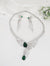 Swarovski Crystals and CZ Diamond all over Necklace Set, White Gold Plated set