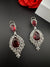 Premium Cubic Zirconia, Glass stone in unique style setting is a statement Drop Dangle earring/Indian/Bridal Jewelry, Bridesmaid Gift