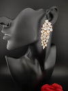 Premium Cubic Zirconia Chandelier Long earrings is designer Inspired, Statement Long earring, Bridal, Party, Wedding jewelry, Shiny