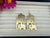 Premium Matt Gold quirky earrings in unique sleek multiple elephant design Drop Statement earrings