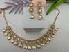 Premium Quality Moissanite Uncut Kundan & CZ is Tyaani Inspired Designer Necklace set with earrings