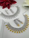 Premium American Diamond, Cubic Zirconia collar Necklace with earrings