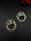 Oxidized Oversized Stud Earrings, Boho Ethnic Jewelry, designer jewelry