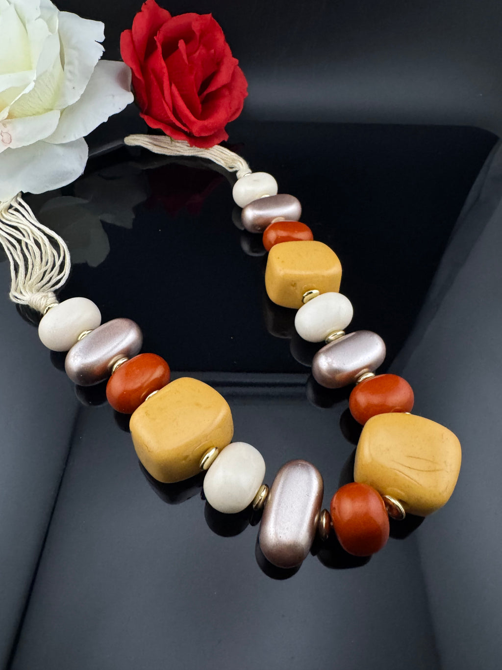 Premium Quality Wooden NECKLACE ONLY is a Designer inspired/Indian jewelry very Sleek everyday wear and handmade