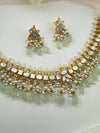 Doublet stone, Mother Of Pearls, pearls Flexible Gold necklace set, Indian Bridal Jewelry