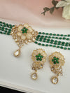 Kundan, Moissanite, MOP, CZ, Pearls Flexible Gold Choker necklace set, Indian Bridal Jewelry