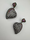 Premium Multicolor Nano Setting Cubic Zirconia and Crystal stones Victorian designer Heart earrings