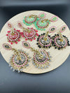 Long Jhumka with Minakari work, kundan and pearls details long Jhumka Earrings