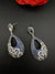 Premium Nano Setting Cubic Zirconia Long earrings in Drop shape, stylish, designer Inspired Statement long earring/Bridal Bridesmaid earring