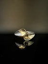 Brushed finished Gold Chunky Cuff Bracelet Bangle, Anti Tarnish, fits sizes upto 2.6"