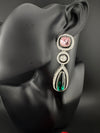 Premium cubic zirconia Crystal Long Drop Swarovski inspired designer Dangle Earrings/Indian earring/Bridal, Bridesmaid Gift