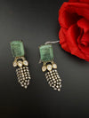 Cubic Zirconia, Kundan, Doublet Stone Chandelier Drop Earrings, Moissanite, CZ, Designer jewelry