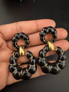 High Quality Premium Enamel and gold Designer Drop Earrings