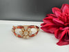 Moissanite Kundan, Enamel, CZ Adjustable Bracelet Bangle, Gold Polish Designer Bangle