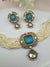 Hydro beads, CZ, Doublet Stones Choker necklace set, Indian Bridal Jewelry, chic set