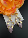 High Quality Premium Enamel and gold Designer Drop Earrings