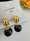 High Quality Premium Enamel and gold Designer Drop Earrings