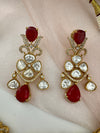 Kundan, CZ, Doublet Stone collar flexible necklace set, Indian Bridal Jewelry set