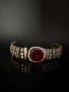 Moissanite Kundan, Crystal, CZ Adjustable Gold Polish Bracelet, Kids Bracelet fits 2.4"