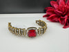 Moissanite Kundan, Crystal, CZ Adjustable Gold Polish Bracelet, Kids Bracelet fits 2.4"