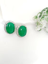 Cubic Zirconia, American Diamond,Doublet stone studs earrings, Indian Jewelry