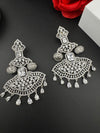 Premium Cubic Zirconia Chandelier Oversized earrings is designer Inspired, Statement Long earring, Bridal, Party, Wedding jewelry,