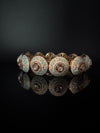 Moissanite Kundan, Enamel, CZ Rajwadi Pacheli Bracelet Bangle Kada, Gold Polish(fits 2.6" wrists)