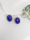 Cubic Zirconia, American Diamond,Doublet stone studs earrings, Indian Jewelry