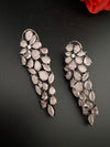 Premium Cubic Zirconia and stones Chandelier Long Victorian earrings is designer Inspired, Statement Long earring, Bridal, Party jewelry