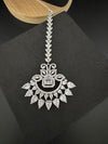 Silver Cubic Zirconia/Diamond Tikka, Indian Maang Tikka, Headpiece, Bridal jewelry (Copy)