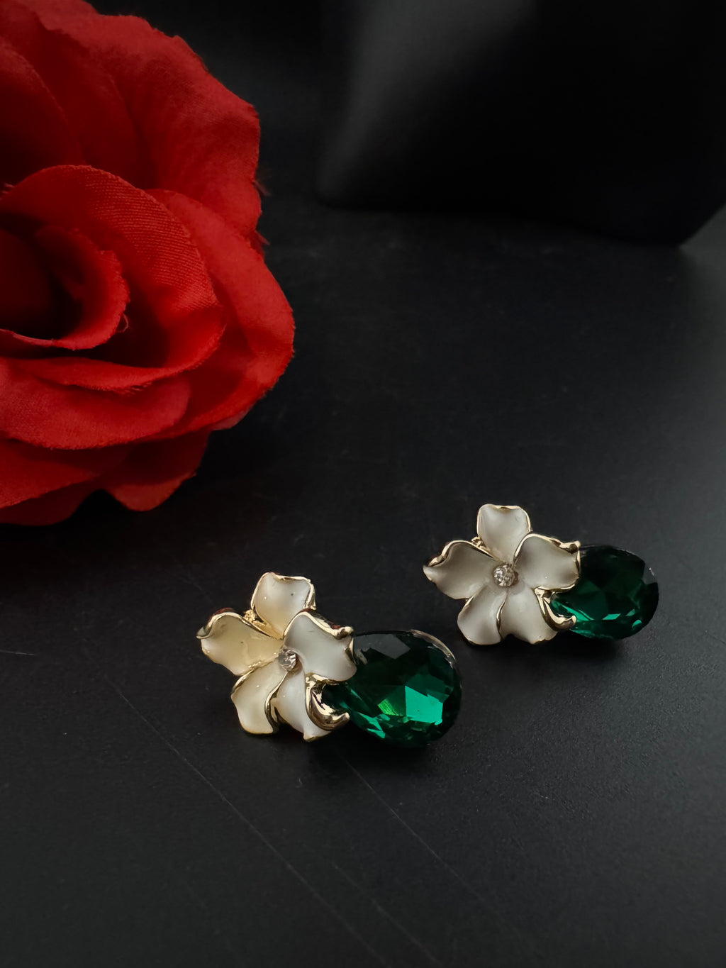 Premium Crystal and Enamel everyday earring is a Swarovski inspired designer Piece/Indian jewelry/Anti-tarnish Jewelry/Kids earrings