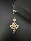 Pearls, Kundan Tikka, Indian Maang Tikka, Headpiece, Bridal jewelry
