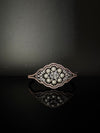 Openable Designer bracelet with Pearls, crystal stones, CZ Nano setting, Fits size upto 2.6"