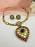 MOP, Cubic Zirconia, Stones Amrapali inspired necklace set, Indian Bridal Jewelry