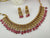 Rajwadi kundan Pearls Gold necklace set with earrings, Indian Bridal Jewelry set