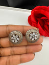 Cubic Zirconia, Diamond nano setting Victorian stud earrings, Indian Jewelry