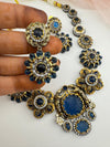 Pearl, CZ,Stones Sabyasachi inspired necklace set, Indian Bridal Jewelry set